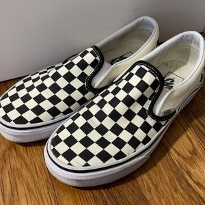 checkered vans size 6